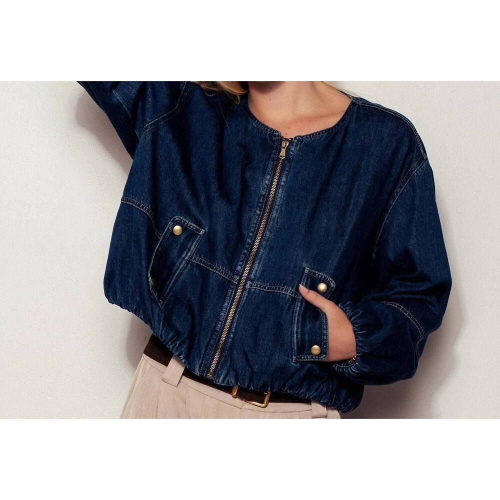 NEW FASHION WEEK alexis bomber jacket in denim